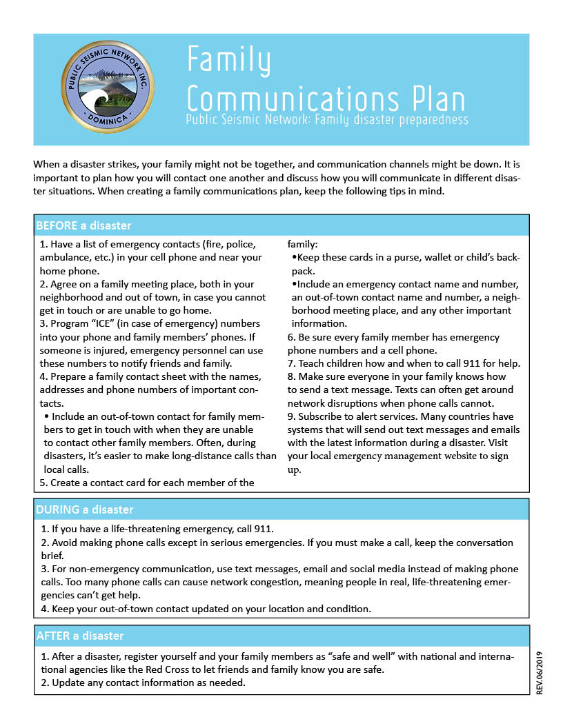 Family Communications Plan low res